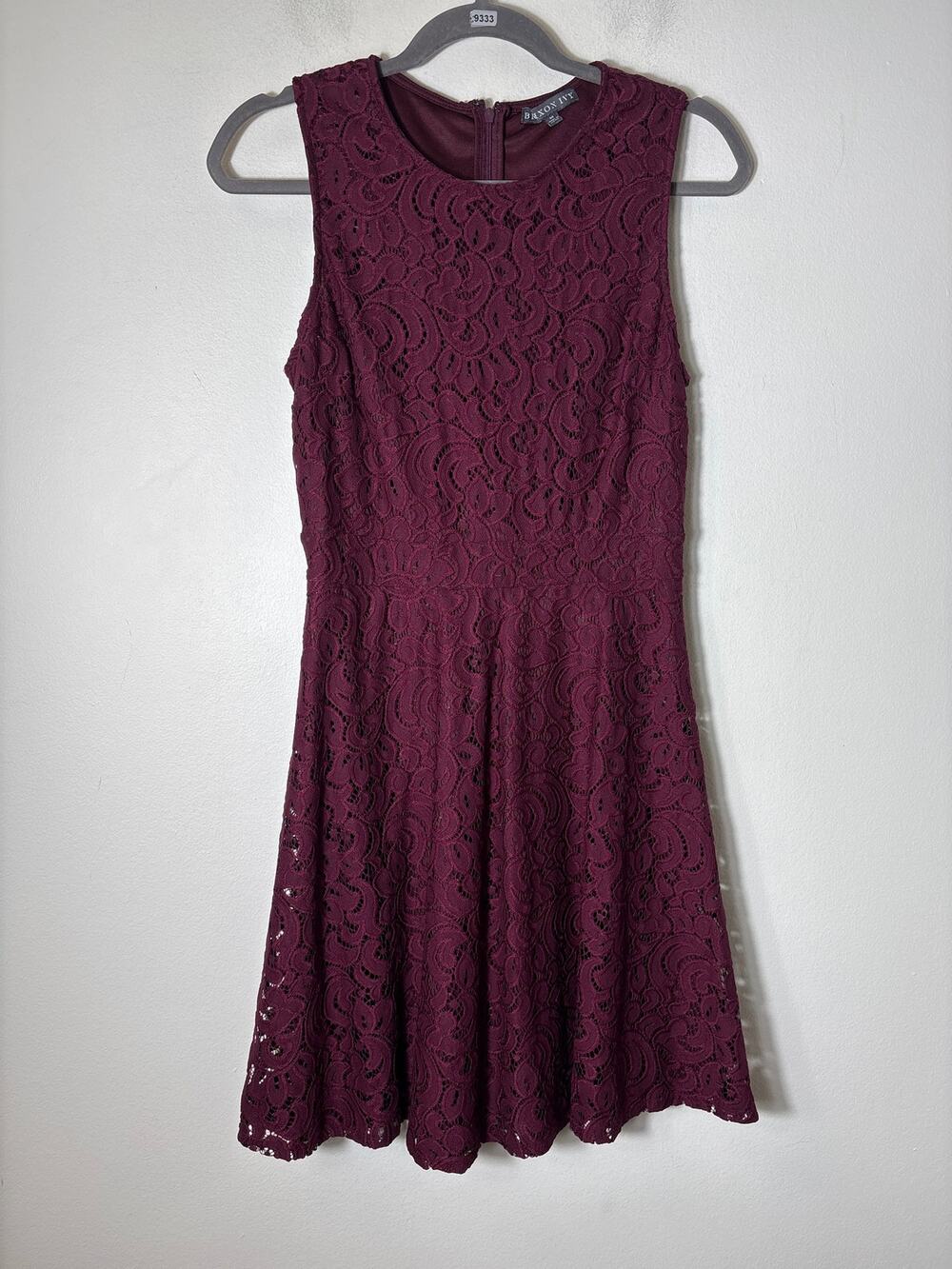 Brixon Ivy Maroon Sleeveless A-Line Knee Length Dress Sz M